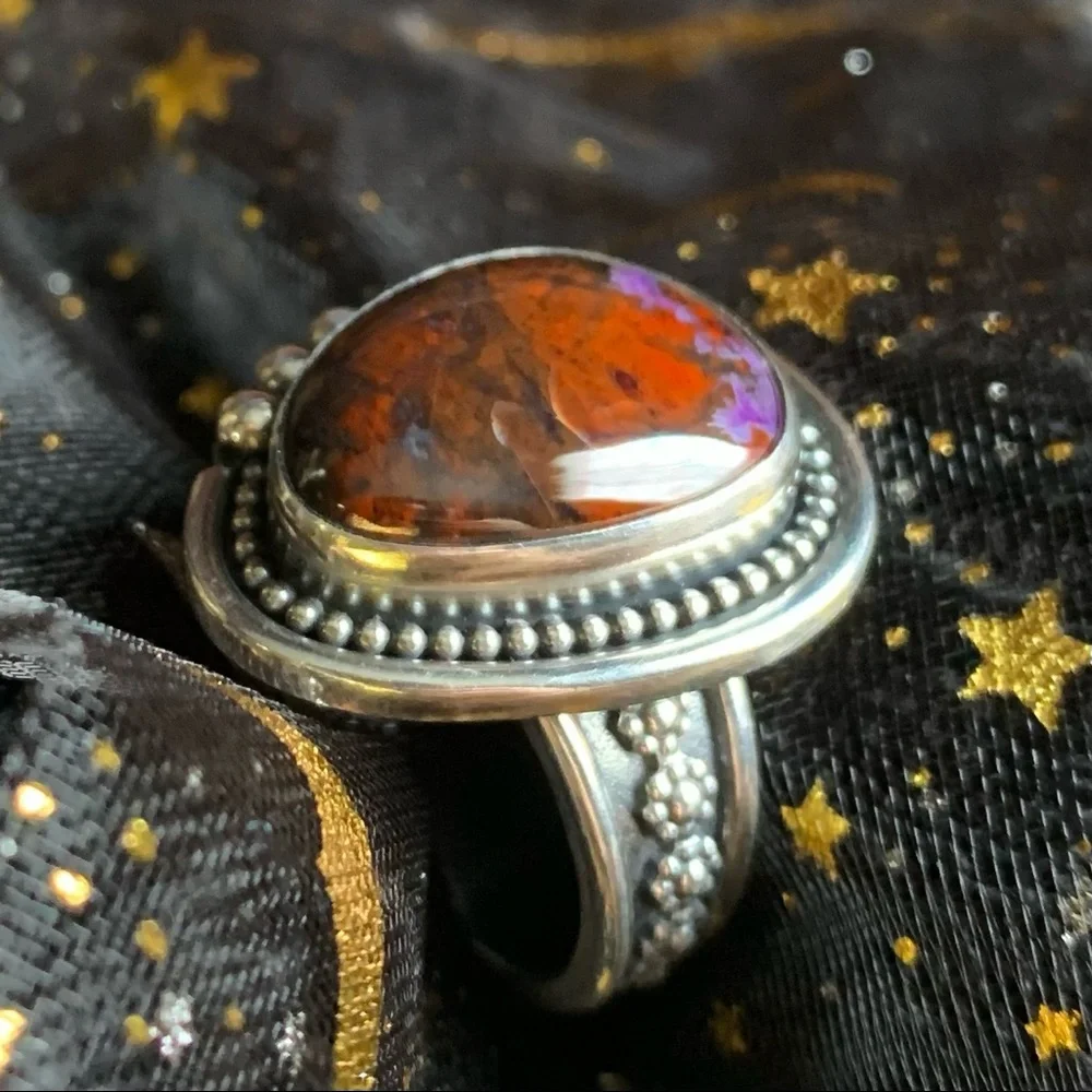 Sterling Silver High Grade Sugilite ring new